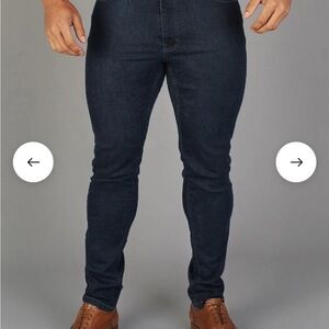 NAVY ATHLETIC FIT JEANS - BLUEJAY